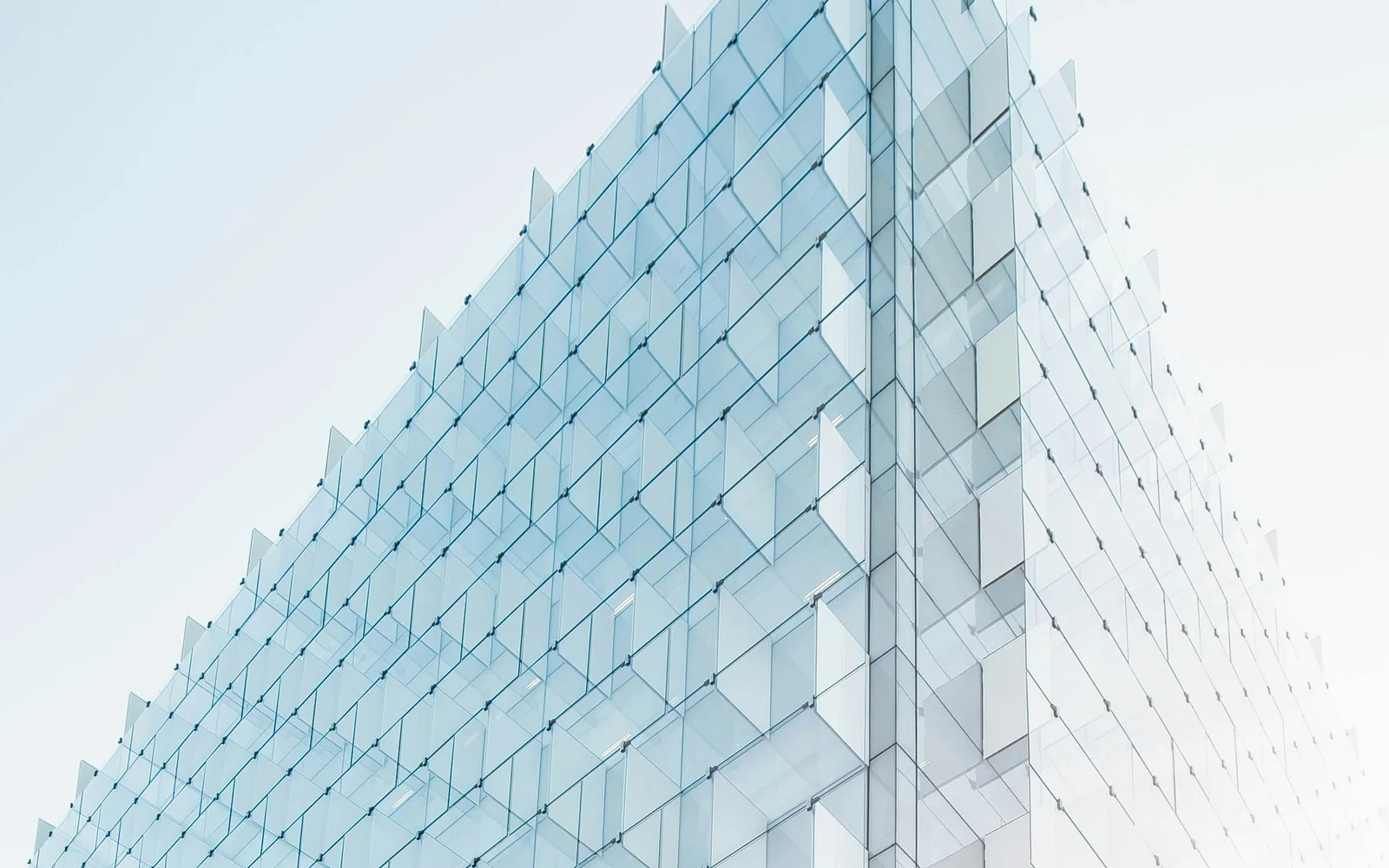 A contemporary infrastructure building against the sky